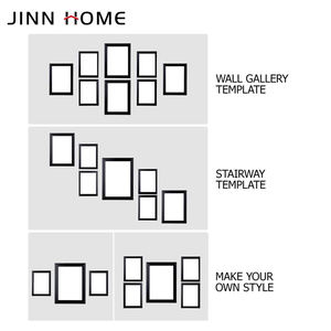 Set di Cornici per <span class=keywords><strong>Foto</strong></span> Ecologiche Nere Fatte a Mano Gallery Perfect, Kit Decorativo per Stampe Artistiche, Set di Cornici da Parete Multipli - Product Image 2