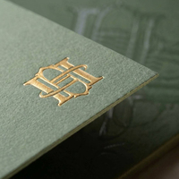 Porte-documents de présentation A4 en carton recyclable écologique, personnalisé avec votre marque, design indépendant, 2 poches, pour studio créatif