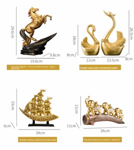 Sculpture en résine Feng Shui pour le bureau, ornement porte-bonheur chinois, décoration de bureau pour le patron, cadeau d'entreprise, artisanat - Product Image 5