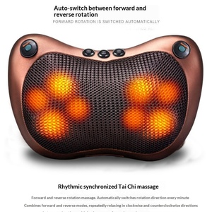 Intelligent U-shaped Heating Massage Pillow Kneading Massager for Cervical Spine Shoulder <b>Back</b>-Plug-in Electric <b>Protector</b> - Product Image 3
