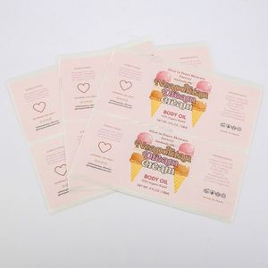 Glow in Peace Skincare Factory Neapolitan Dream Cream Body Oil <b>Label</b> Rectangular Paper Adhesive Recyclable - Product Image 3