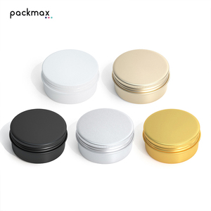 Pot cosmétique en aluminium 57*27mm 50g pour crème hydratante - Boîte vide 50ml pour crème pour les mains, crème pour les yeux, cire capillaire - Vente en gros - Product Image 1