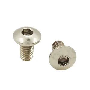 Direct Screw Factory Wholesale Stainless Steel ASME B18.3 Allen Hex Key Button Head Socket Cap Machine Screws
