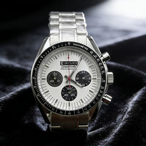 Nuevo reloj de cuarzo SEILOCE de acero inoxidable, cronógrafo de lujo con cristal de zafiro VK63, reloj de negocios para hombre - Product Image 4