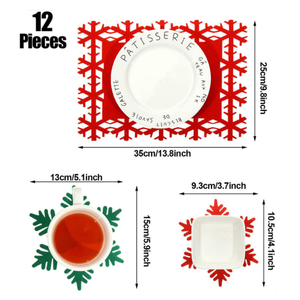 Offre Spéciale de vente directe d'usine Tapis de table en feutre de Noël pour la décoration de maison festive - Product Image 2