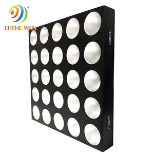 Merk Chengwen 30w25pcs LED hitam DMX Pixel Panel cuci matriks lampu proyeksi panggung lampu dapat diubah memancarkan warna luar ruangan