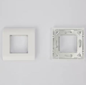 Plaque frontale Enyoo/OEM type <span class=keywords><strong>France</strong></span> EYFP-FR03 pour tailles 45x45/45x22.5 et 80x80mm pour applications réseau/téléphonie/télévision - Product Image 2