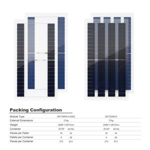 Agri PV Compatible 2 + 2mm Vidrio templado Media celda Mono Panel solar IP67 Caja de conexiones para uso agrícola - Product Image 5