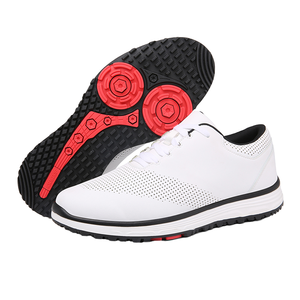 Zapatos de Golf de Microfibra y Cuero Impermeables Antideslizantes con Excelente Amortiguación de Larga Duración, Oferta OEM Personalizada de Fábrica para Verano y Otoño - Product Image 1