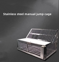 Cage à pigeons manuelle en acier inoxydable, cage à pigeons renforcée, collecteur automatique de pigeons, cage à poulets et piège à oiseaux