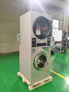 12kg đồng xu hoặc thẻ xếp chồng lên nhau máy giặt Máy sấy <span class=keywords><strong>Stack</strong></span> máy giặt cho giặt sấy quần áo - Product Image 5