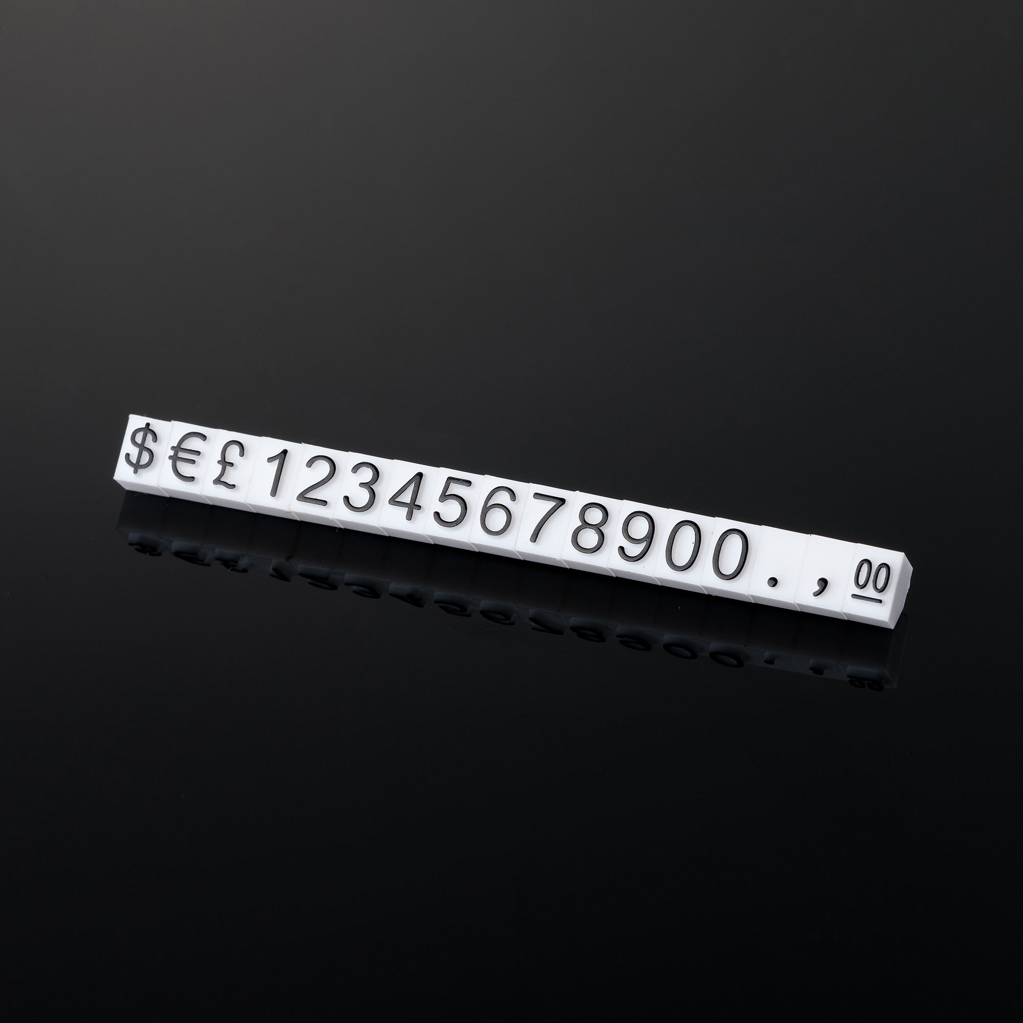 Police noire base blanche