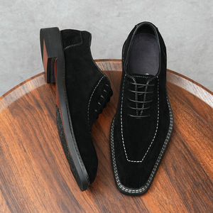 Zapatos de Hombre de Cuero Genuino Hechos a Mano Personalizados, Transpirables, Antideslizantes, Versátiles, Clásicos, Estilo Británico, para Vestimenta de Negocios - Product Image 3