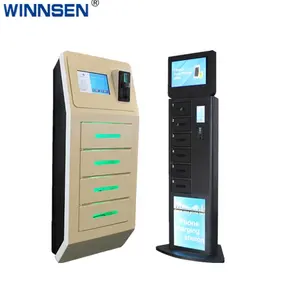 Intelligent self service multi cell phone charging locker for simple use to lock, leave and recharge