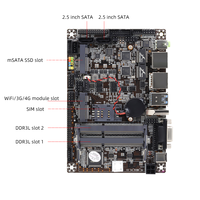 Mini PC Industrial sin ventilador Core I3 i5 i7 Project 2 LAN RJ45 6 COM RS232 6 USB Soporte de pantalla dual Computadora de escritorio de la AES-NI