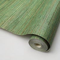 Papier peint rayé 3D, papier peint texturé tissé en rouleau pour chambre à coucher, salon, hôtel, décoration murale