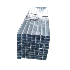 BS Standard Welded/Galvanized Steel Square Pipe Hot Dipped Rectangular Shape Offering Welding Bending Punching Cutting Services