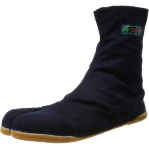 Zapatos Tabi Japoneses Matsuri Jog Navy con 6 Clips, Ropa de Artes Marciales y Entrenamiento para Hombre, 100% Algodón Marugo - Product Image 1