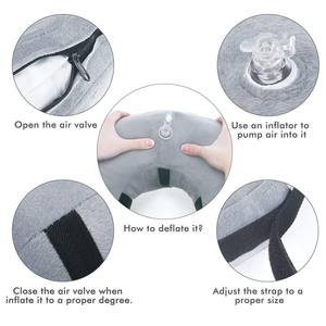 Collar Protector Quirúrgico Inflable de PVC en Forma de Cono, Collar Suave Tipo Donut para la Recuperación y Salud de Mascotas, Perros - Product Image 3