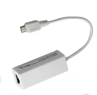 Mikro USB 2.0 10/100/1000 Mbps Gigabit Ethernet RJ45 Harici Ağ Kartı Lan Adaptörü Mikro USB Ethernet RJ45 adaptör