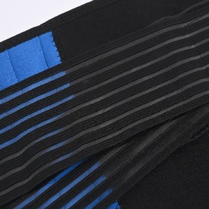 Blue And Black Lumbar Support Belt Smlxl Breathable Fitness Waist <b>Band</b> For Running <b>Exercise</b> Yoga Body Shaping - Product Image 3