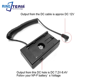 Placa de batería NPF con adaptador de fuente de alimentación de Cable de CC en espiral para modelos <span class=keywords><strong>Nikon</strong></span> D5600 D5500 <span class=keywords><strong>D5300</strong></span> D5200 D5100 D3300 - Product Image 3