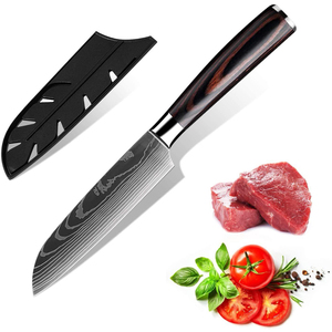 Handmade Damascus Steel Chef <b>Knife</b> with Ergonomic Wooden Handle for Professional <b>Kitchen</b> Use Premium Damascus Steel Chef <b>Knife</b> - Product Image 2