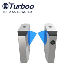 Fingerprint Turnstile High Security RFID Face Recognition Fingerprint Access Control Flap Turnstile Barrier Gate For Gym And Park