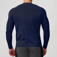 T-shirt de sport à manches longues sans coutures pour homme, haute qualité, séchage rapide, idéal pour la course, le yoga et l'entraînement, haut de compression pour l'exercice