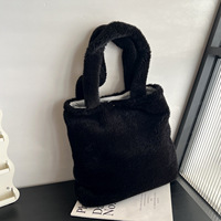 Sac fourre-tout portable en coton pelucheux décontracté pour femmes - Produit promotionnel