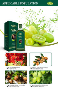 Özel etiket nemlendirici <span class=keywords><strong>Amla</strong></span> saç yağı hint ve doğal bakım Gooseberry yağı uzatma organik saç tedavisi - Product Image 4