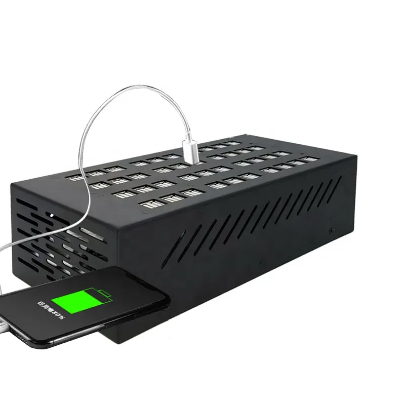 80-Port 80A 400W Multi USB Ladegerät Ladestation Dock Universal Handy Desktop Ladegeräte für handy