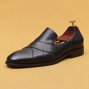 2025 Trending High-end Genuine Leather Waterproof <b>Shoes</b> Men Business Casual <b>Oxford</b> <b>Dress</b> Formal Retro Classic Footwear - Product Image 6