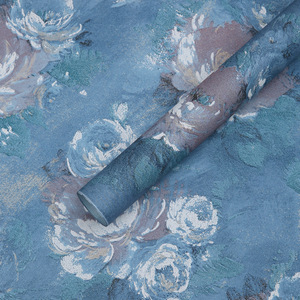 Papel de Regalo Floral de Resina Virgen Impermeable de Alta Gama Dreamland, Ramo de Peonías con Diseño Artístico de Pintura al Óleo, Popular en <span class=keywords><strong>Internet</strong></span> - Product Image 5