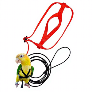 Arnés de nailon para pájaros y loros, correa de tracción voladora para exteriores, banda ajustable, cuerda de entrenamiento antimordida - Product Image 1
