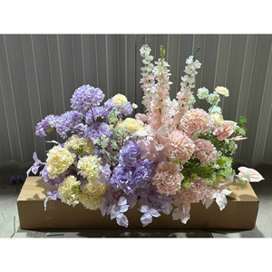 Ramo de loto de rosas de plástico artificiales realistas de tallo largo graduación a granel boda Navidad escuela fiesta de año nuevo chino - Product Image 4