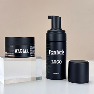 Customizable PET Black Matte Foaming Hand Soap <b>Pump</b> <b>Bottle</b> for Face Masks and Shampoo Personalized Logo Printing - Product Image 1