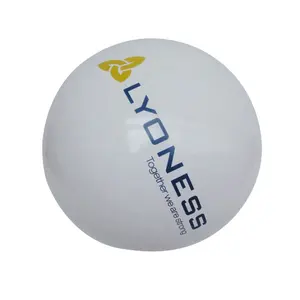 Customized Full Color Print Decorations White Pvc Inflatable Beach Ball