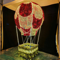 Grandes lumières LED 3D extérieures à motif de montgolfière pour parcs, rues et décorations pour la maison-pour Halloween Noël Thanksgiving