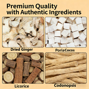 Detox Anticinsipation Fit Slimming Belly Chinese Natural Organic Herbal Ginger &amp; Poria 28 Days Tummy Slimming Tea - Product Image 3