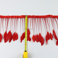 Plumes de canard blanches teintées en gros, garniture de plumes rayées pour vêtements de carnaval, tissus, dentelles, chapeaux et décorations de chapellerie