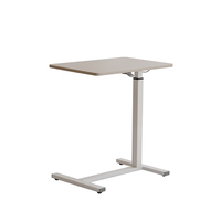 Table d'appoint moderne à hauteur réglable pneumatiquement, table mobile à levage, mécanisme de levage fluide, gain de place, table de chevet, table d'étude