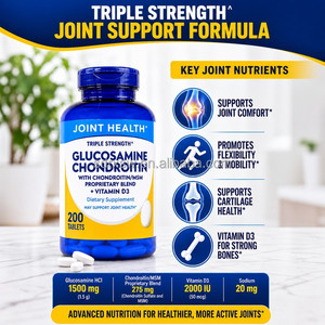 Compléments articulaires GMP : Curcuma, <span class=keywords><strong>Glucosamine</strong></span> <span class=keywords><strong>Sulfate</strong></span>, Carbonate <span class=keywords><strong>de</strong></span> Calcium, <span class=keywords><strong>Glucosamine</strong></span>, Chondroïtine, MSM en comprimés - Product Image 2