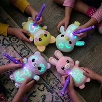 Peluche lumineuse longue durée Glow Baby, motif fluorescent, animal mignon, jouet sensoriel original