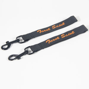 Cinturino portachiavi cinturino da polso in nylon con logo in tessuto personalizzato cinturino da polso corto - Product Image 3