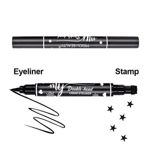 ดินสอเขียนขอบตาแบบปั๊ม 2 in 1 กันน้ำ หัวคู่ ซิลิโคน ปลายเรียวเล็ก สีดำ ติดทนนาน - Product Image 1