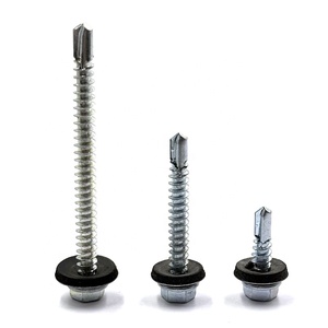 Tornillo hexagonal autoperforante para techos, cincado, rosca fina, métrico/pulgada, acero al carbono, de fábrica - Product Image 4