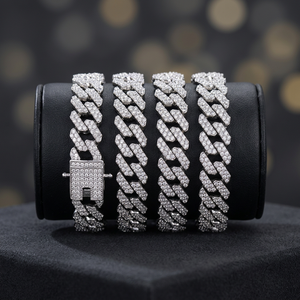 Chaîne de bijoux vintage TISHYA DIAMOND plaquée or avec diamant moissanite taille ronde pour homme, idéale pour les occasions festives - Product Image 4