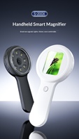 Grosir Pabrik V7 Kaca Pembesar Digital 2 Inci 8 Lampu LED 200x Lensa 12mm Bahan ABS Garansi 1 Tahun