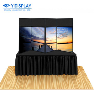 Yidisplay 6 8ft Trọng lượng nhẹ xách tay triển lãm thương mại hiển thị tầng thường vụ khung nhôm triển lãm gấp tường Bảng điều chỉnh quảng cáo - Product Image 4